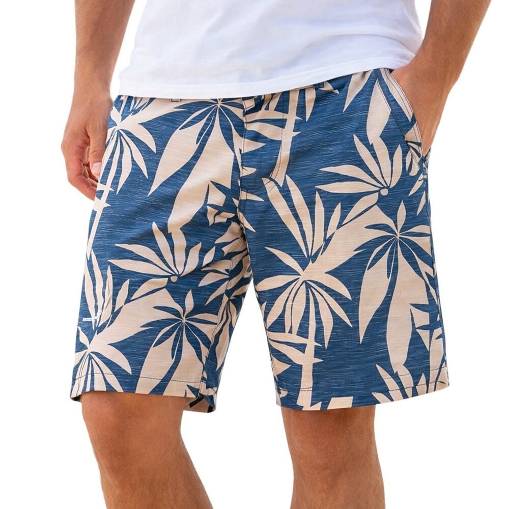 Rip Curl Men’s 28 Shorts Tropical Print 9” Inseam Summer Vacation Stretch